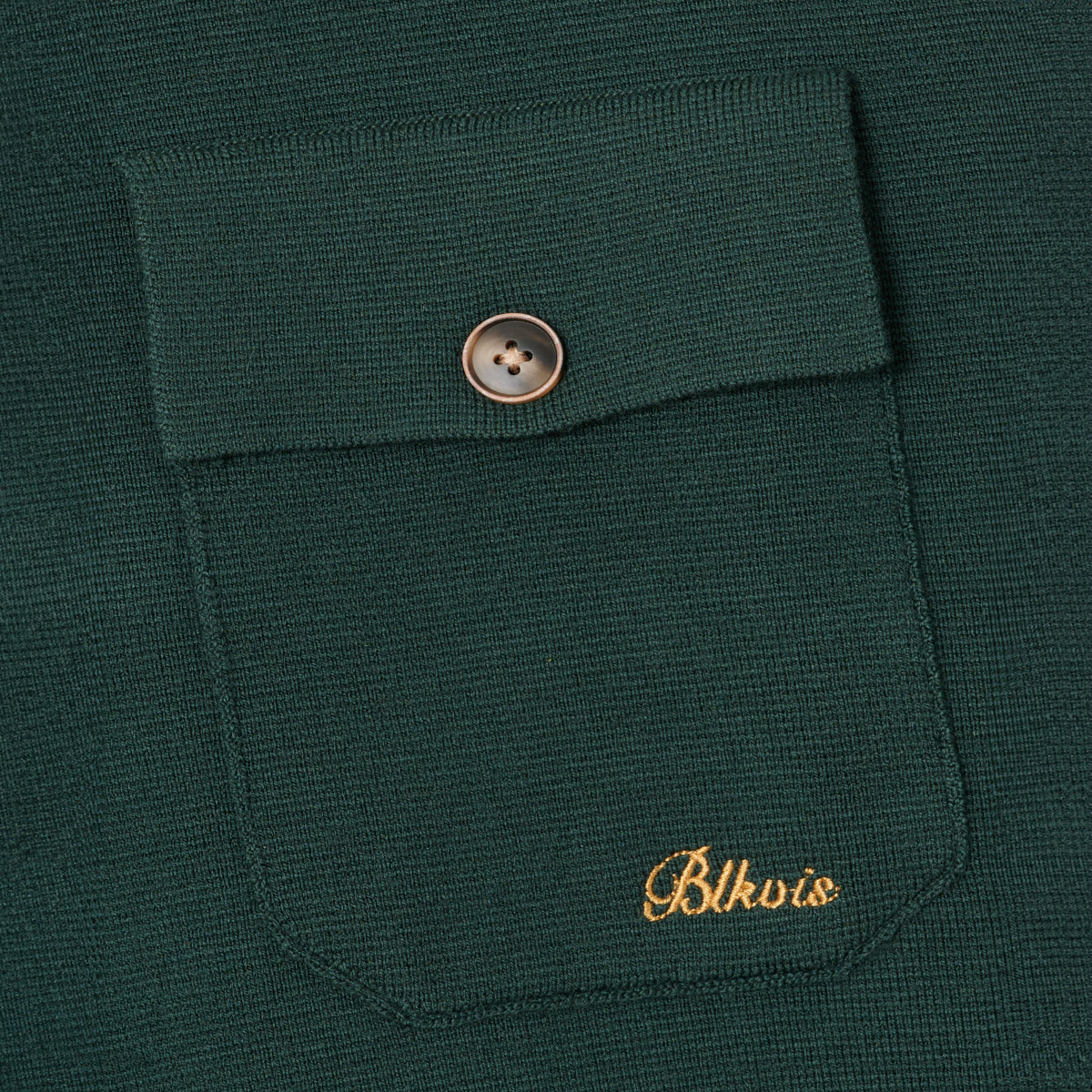 BLKVIS SCRIPT KNIT SHIRT - DARKEST SPRUCE