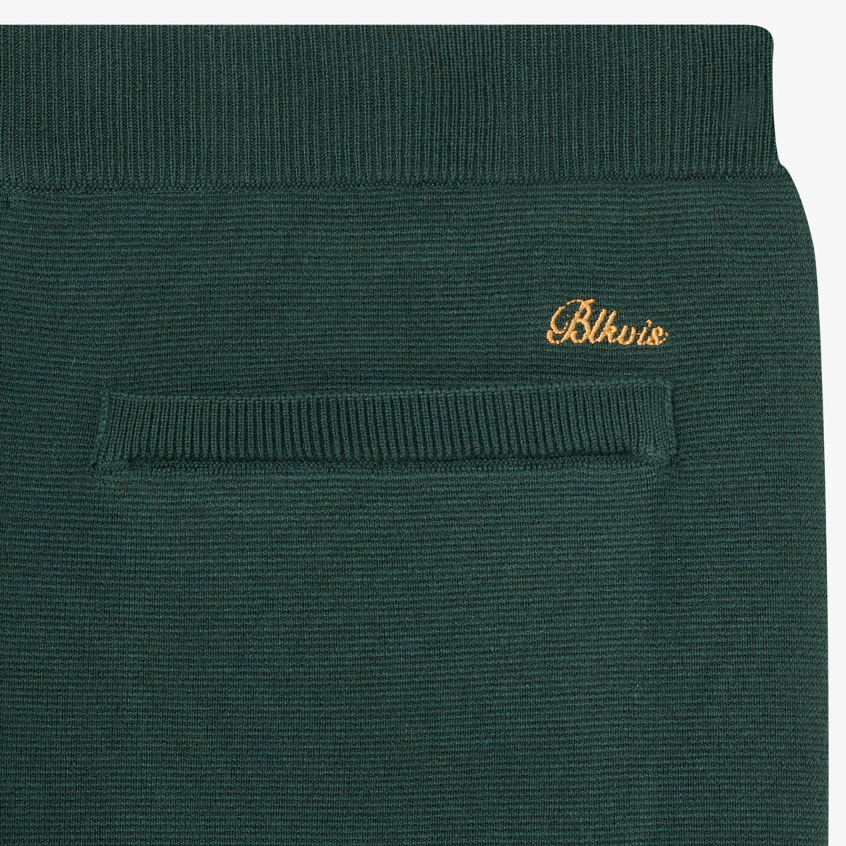 BLKVIS SCRIPT KNIT PANTS - DARKEST SPRUCE