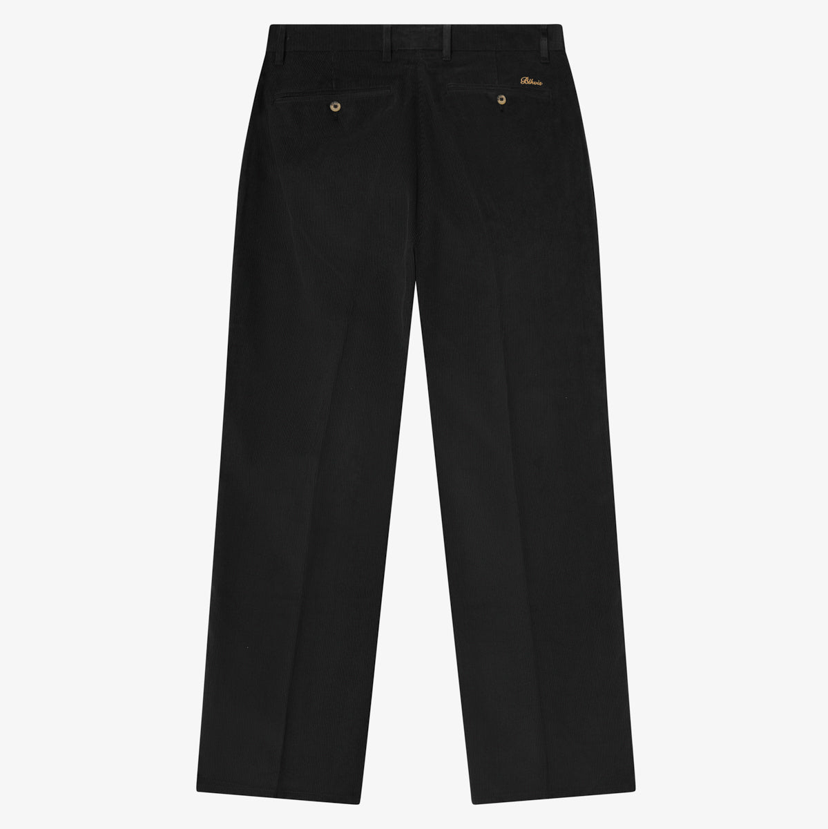 BLKVIS SCRIPT CORDUROY TROUSERS - BLACK