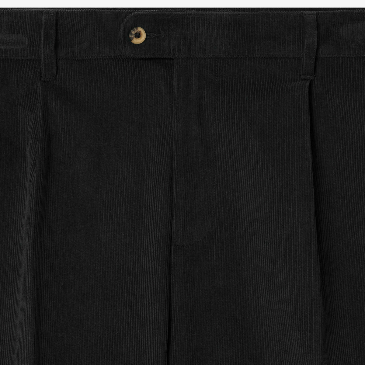 BLKVIS SCRIPT CORDUROY TROUSERS - BLACK