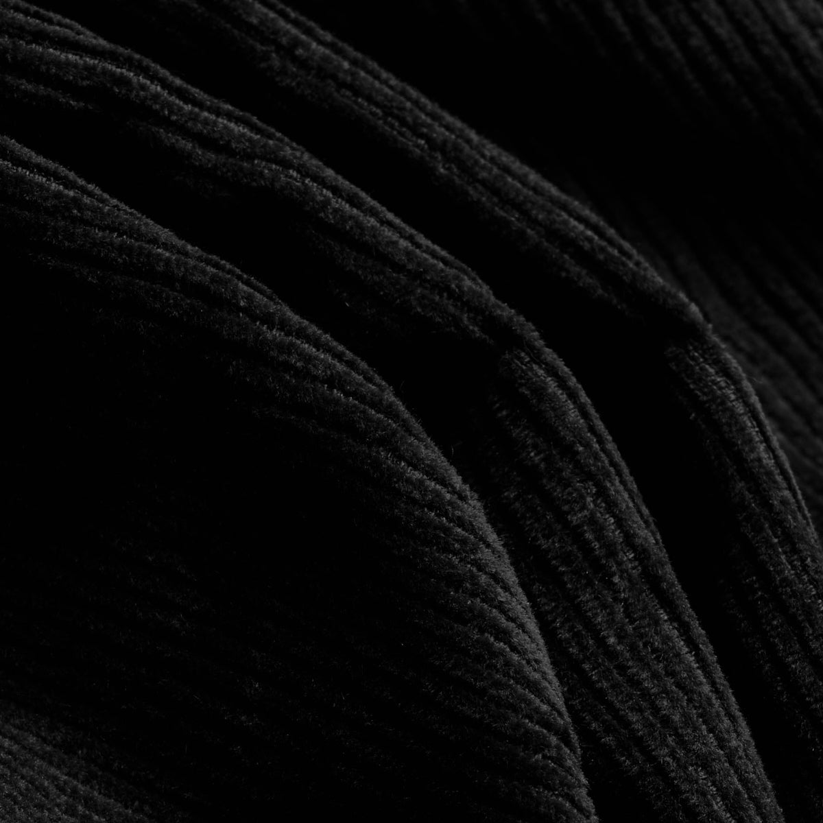 BLKVIS SCRIPT CORDUROY TROUSERS - BLACK