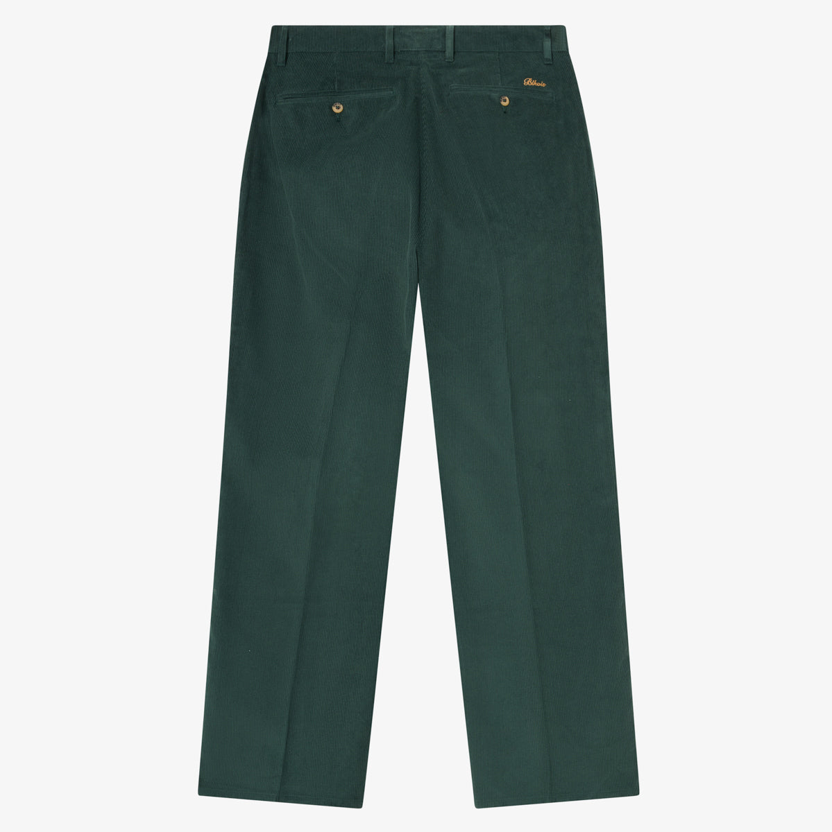 BLKVIS SCRIPT CORDUROY TROUSERS - DARKEST SPRUCE