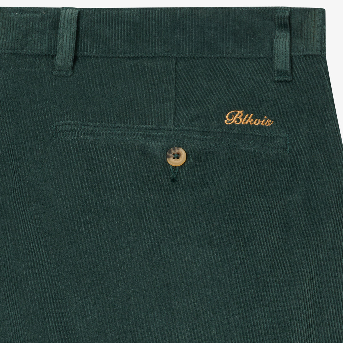 BLKVIS SCRIPT CORDUROY TROUSERS - DARKEST SPRUCE