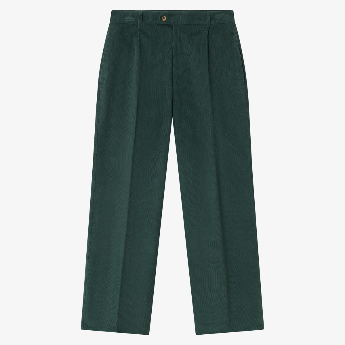 BLKVIS SCRIPT CORDUROY TROUSERS - DARKEST SPRUCE