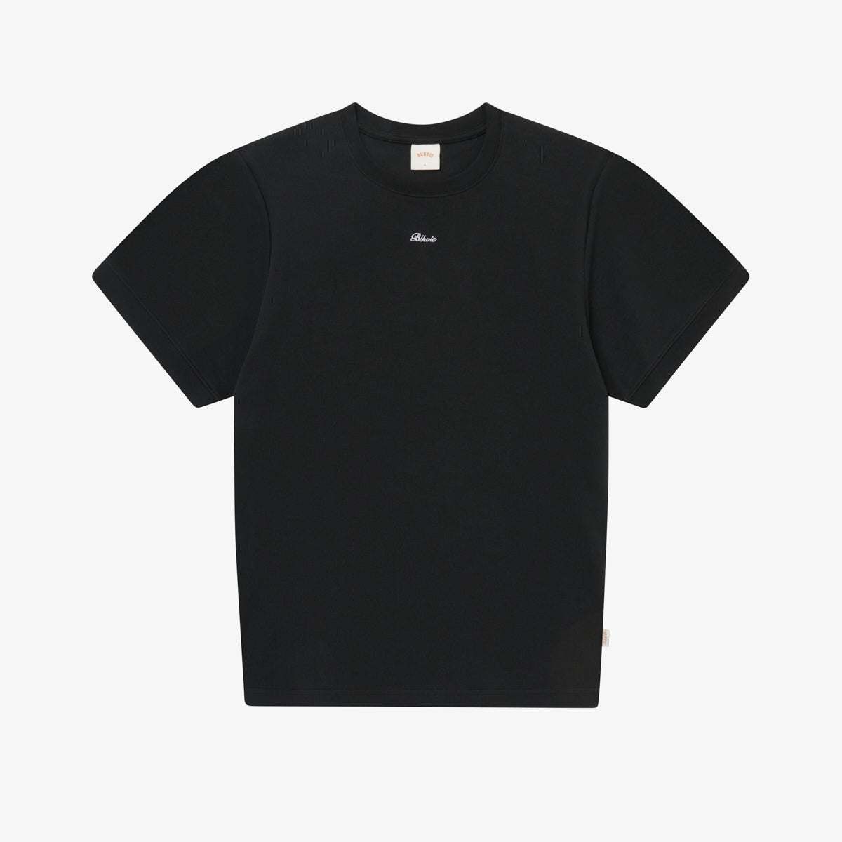 SCIRPT FITTED TEE - BLACK