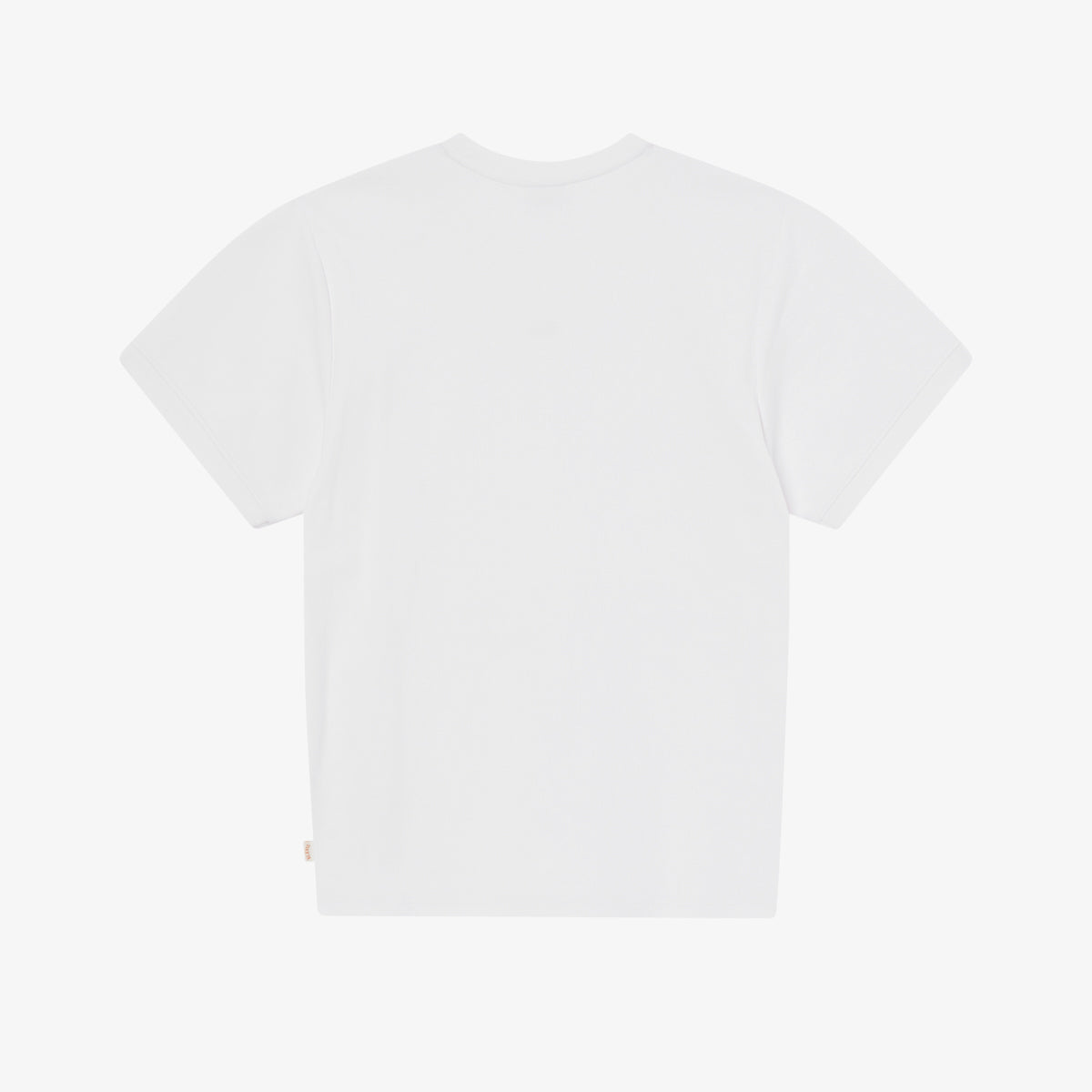 SCIRPT FITTED TEE - WHITE