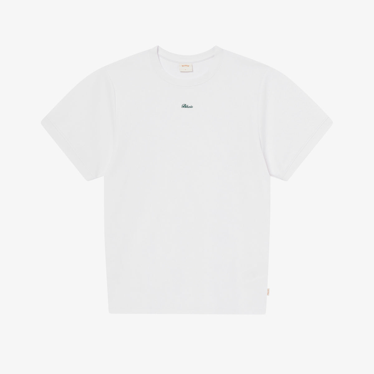 SCIRPT FITTED TEE - WHITE