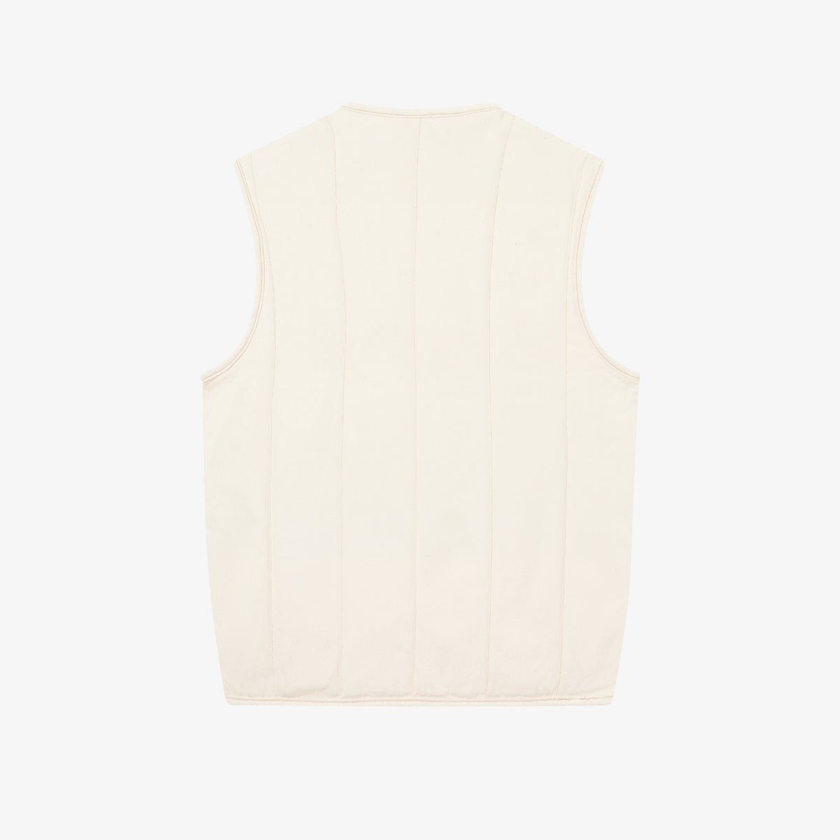 ECRU DENIM VEST - ECRU