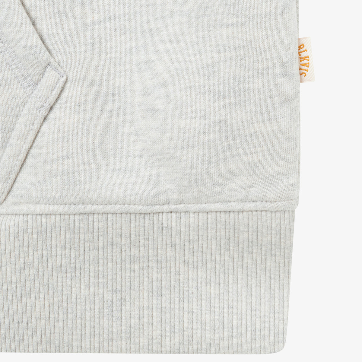 SCRIPT HOODY - ECRU GREY HEATHER