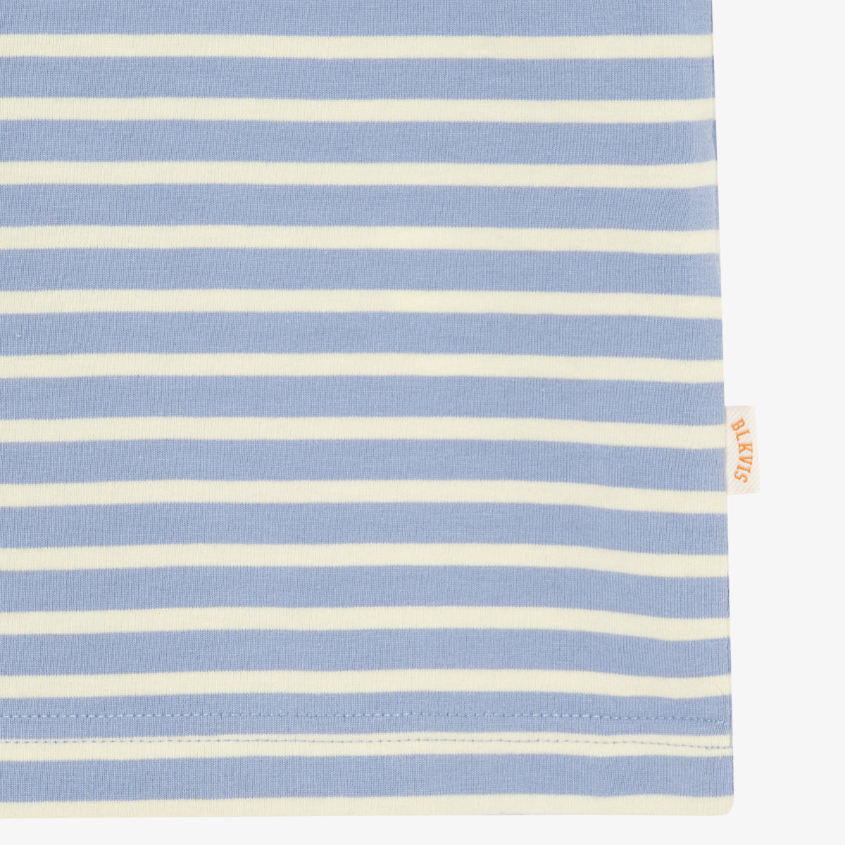 STRIPED TEE - STONE WASH BLUE