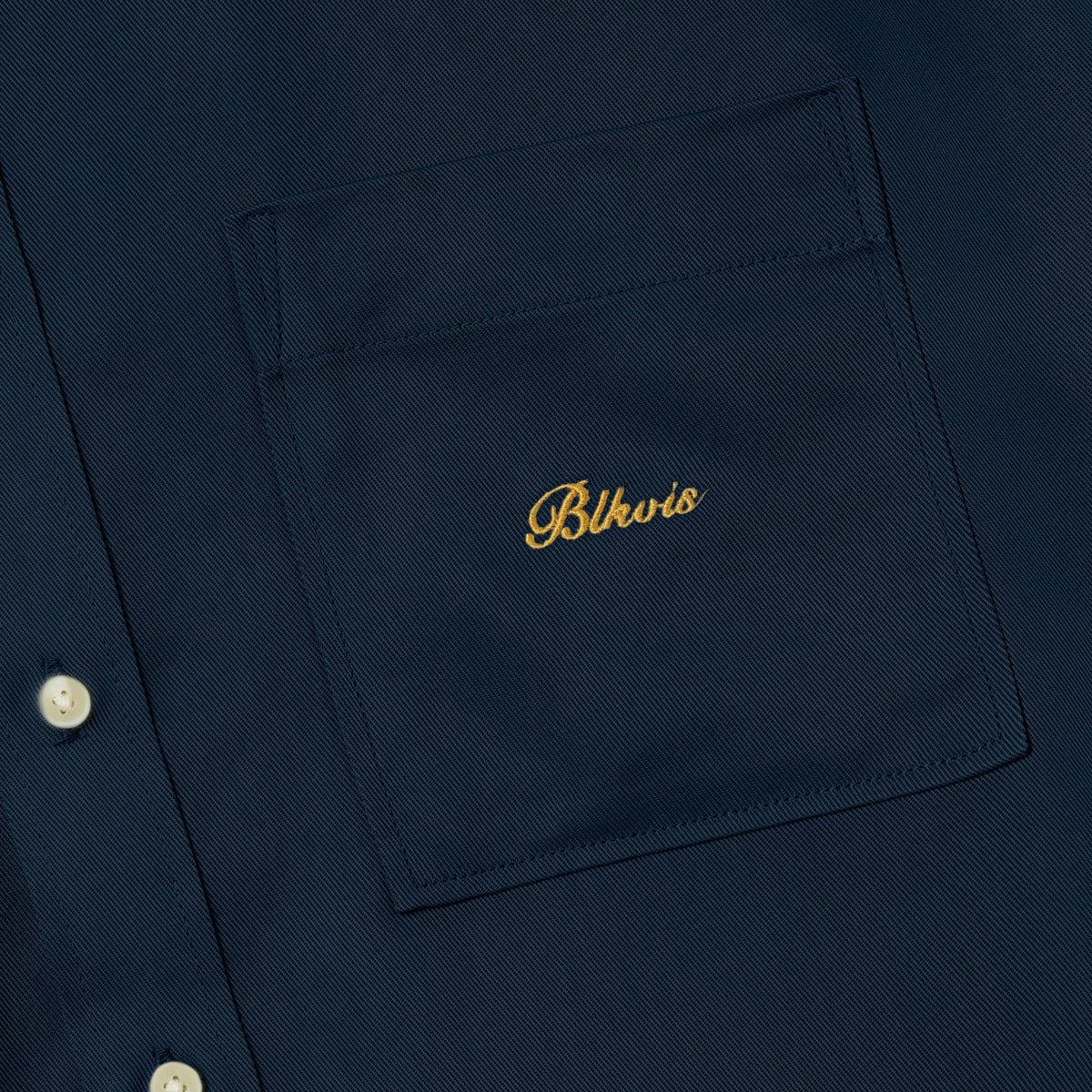 TENCEL BOXY SHORTSLEEVE SHIRT - BLUEBERRY