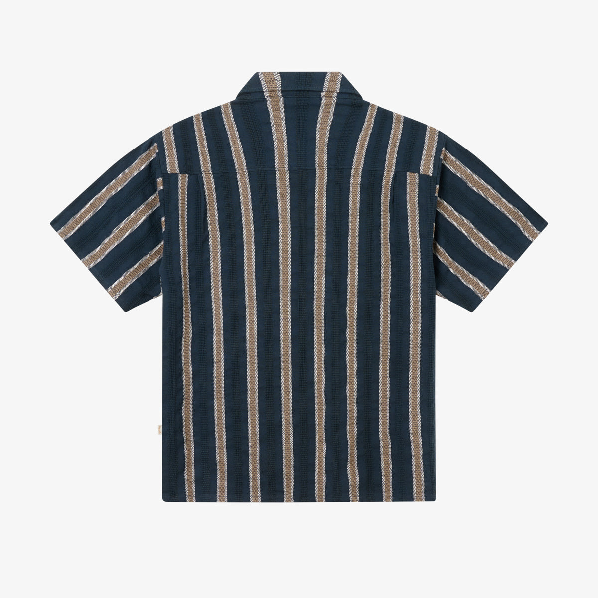 STRUCTURED JAQUARD SHIRT - BLUEBERRY