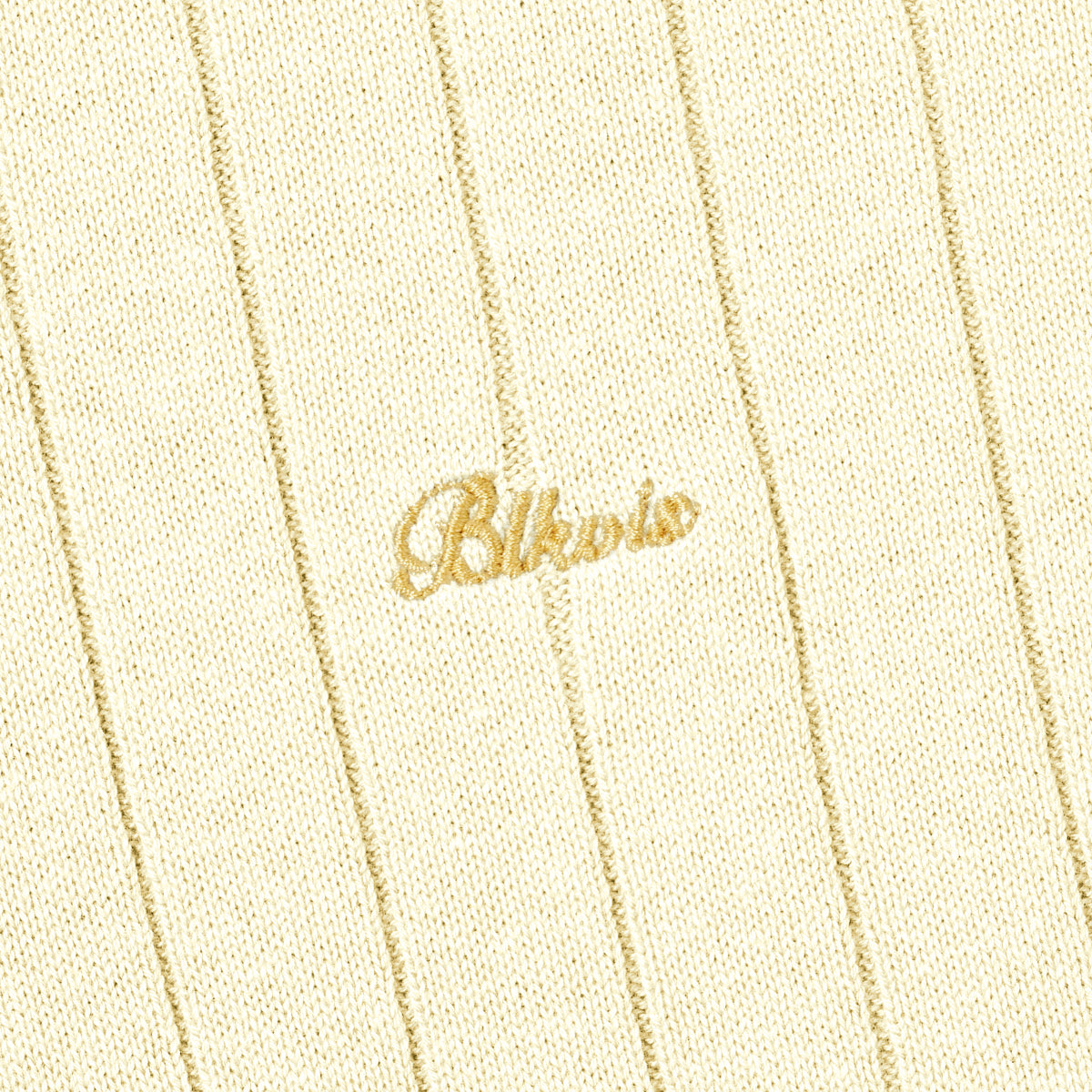 RIB KNITTED POLO - FLAN