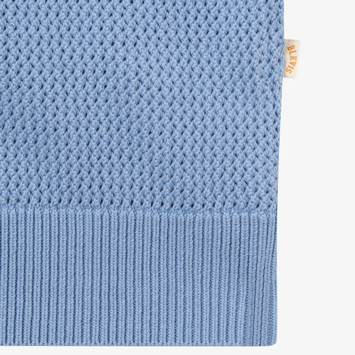 LACE POINTELLE CARDIGAN - STONE WASH BLUE