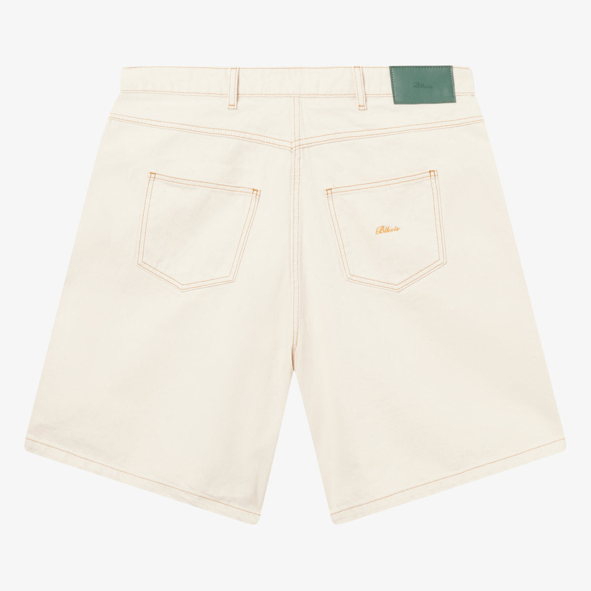 ECRU DENIM SHORTS - ECRU