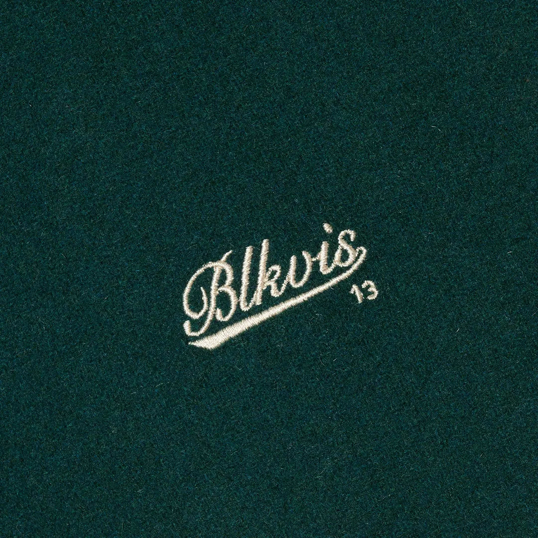 SCRIPT VARSITY JACKET - SEA MOSS