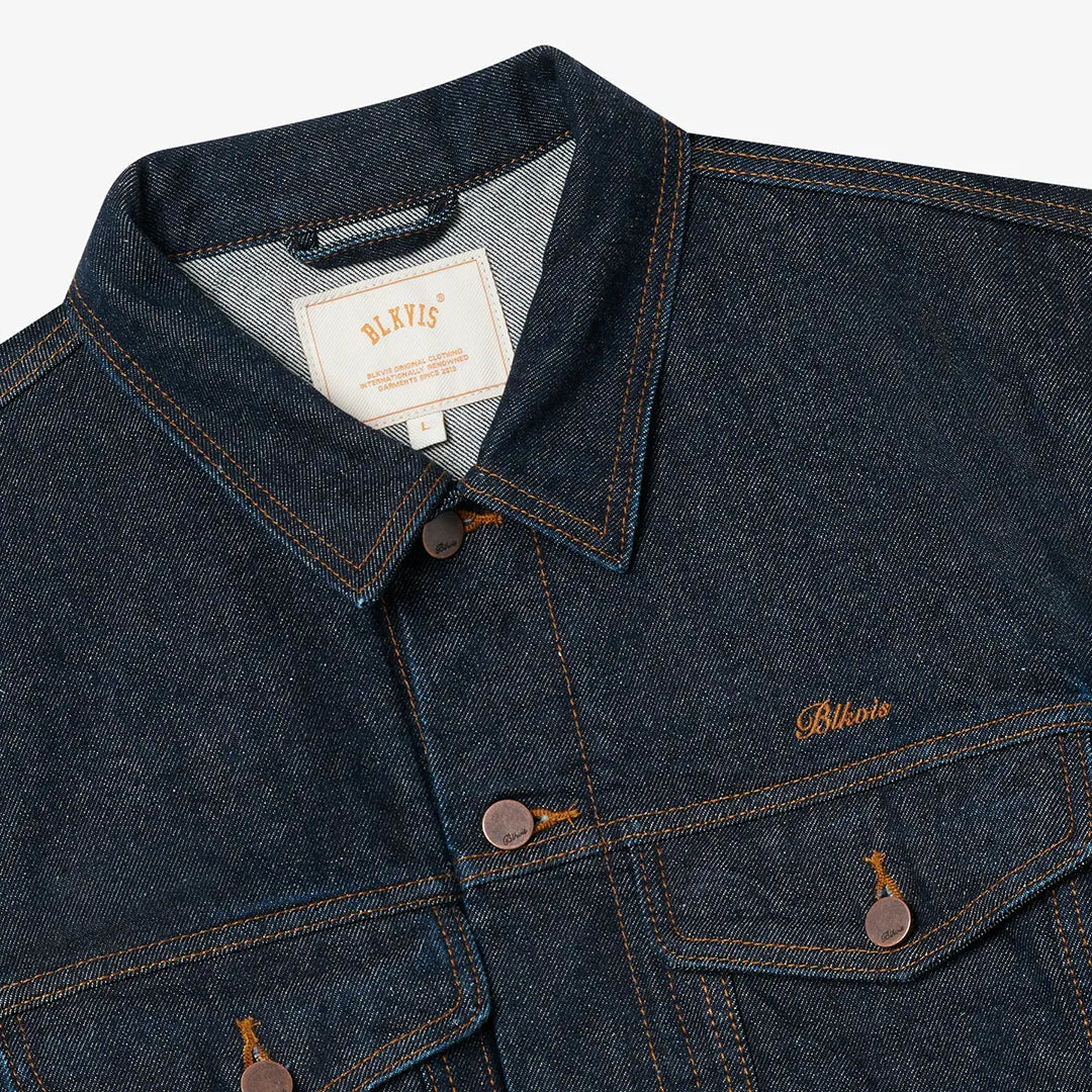 SELVEDGE DENIM JACKET - DARK BLUE