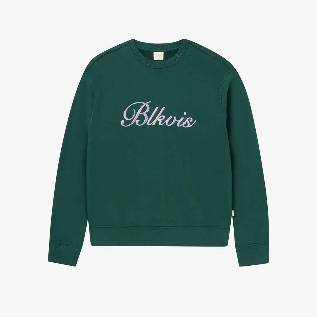 BOLD SCRIPT CREWNECK - SEA MOSS