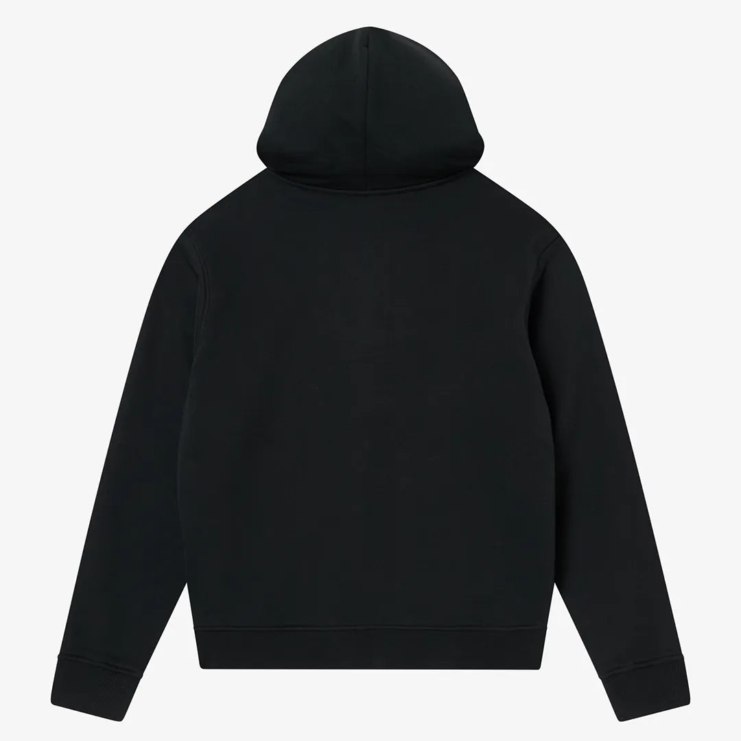SCRIPT ZIP HOODY - BLACK