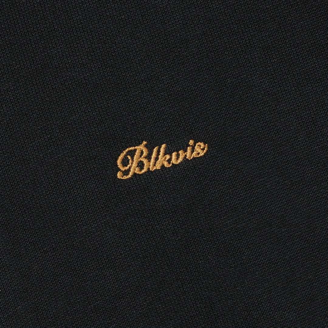 SCRIPT ZIP HOODY - BLACK