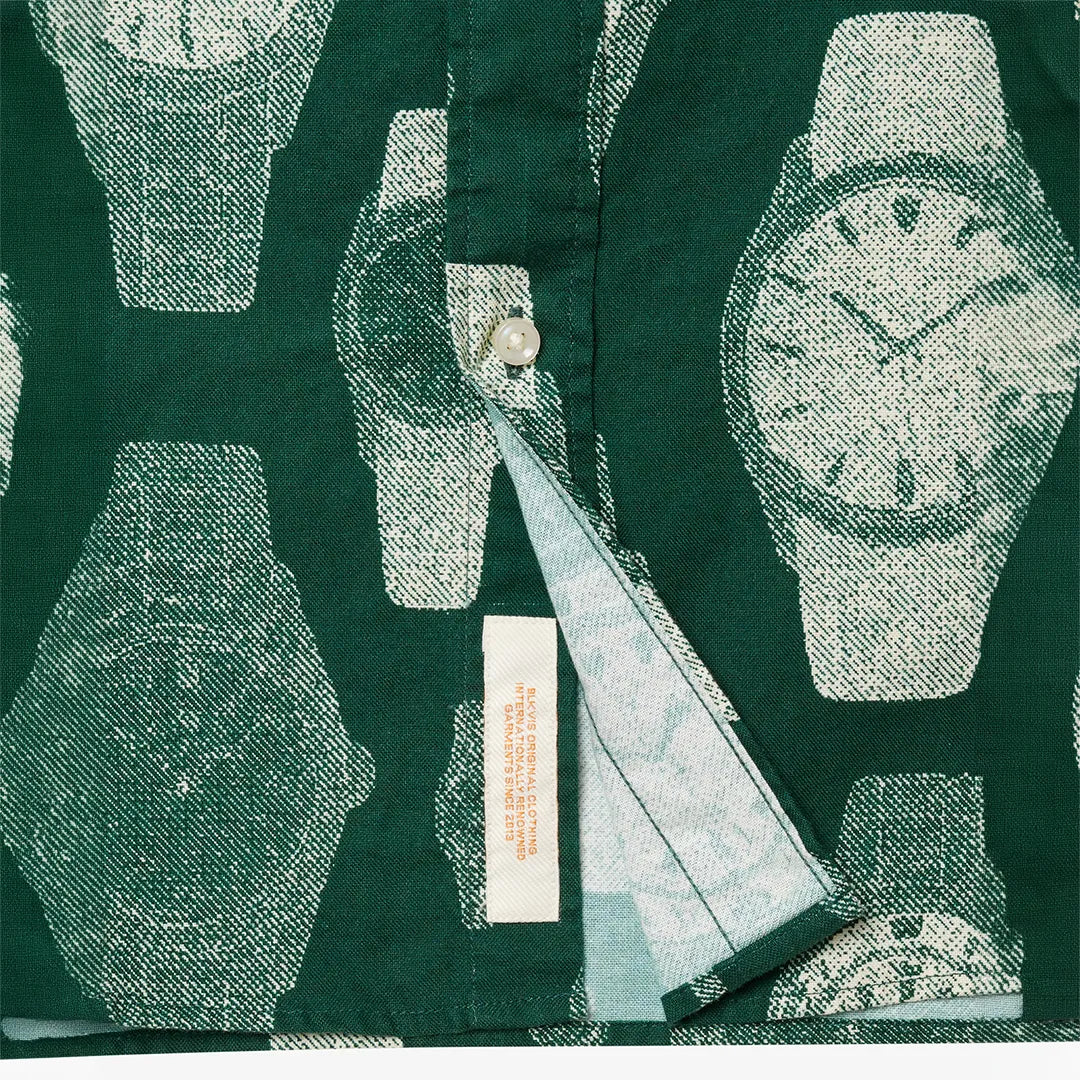 ALLOVER PRINTED SHIRT - SEA MOSS