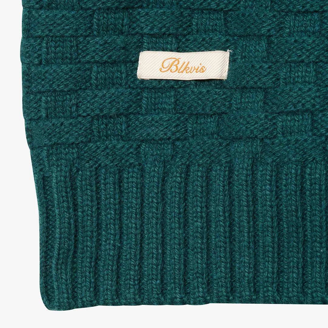 STRUCTURED ZIP CARDIGAN - SEA MOSS