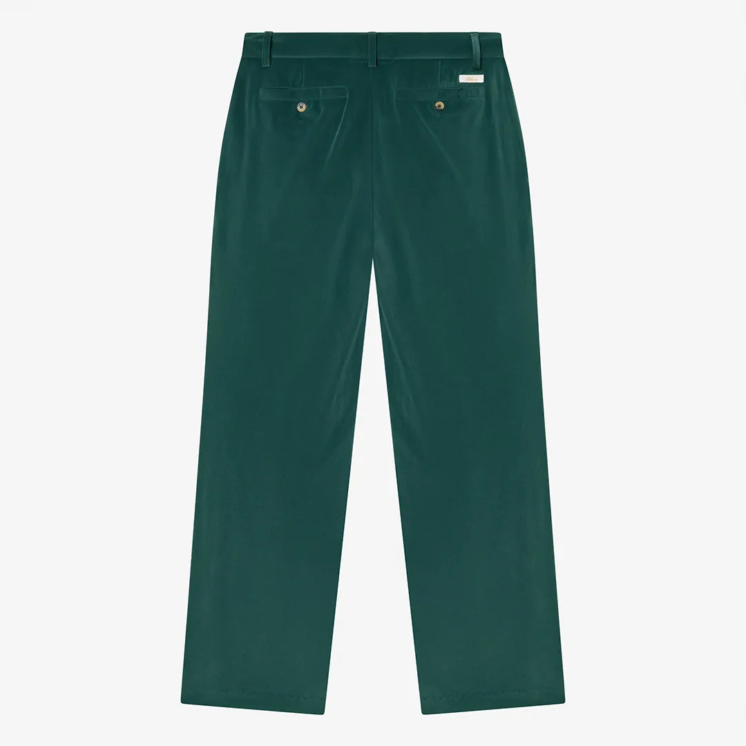 VELVET SUIT TROUSERS - SEA MOSS