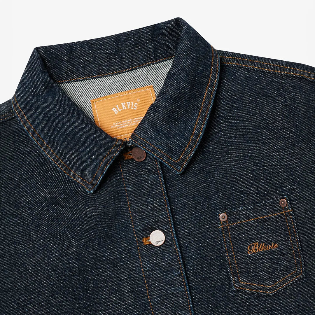 SELVEDGE DENIM JACKET - DARK BLUE