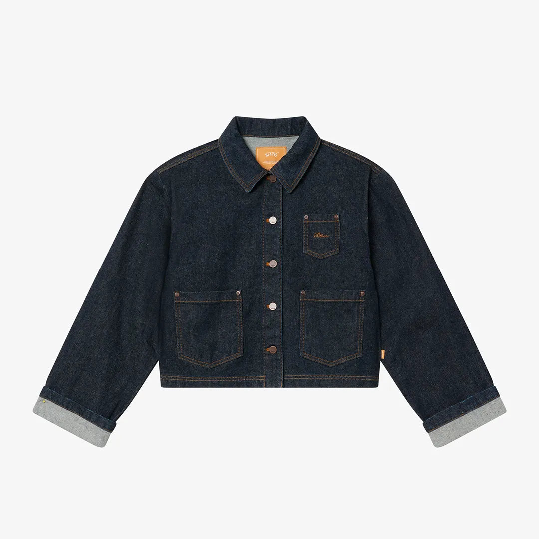SELVEDGE DENIM JACKET - DARK BLUE