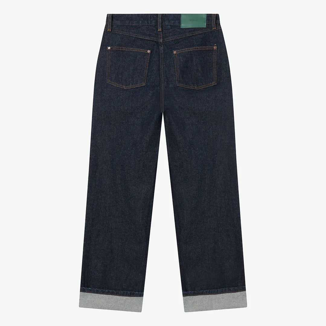 SELVEDGE DENIM PANTS - DARK BLUE