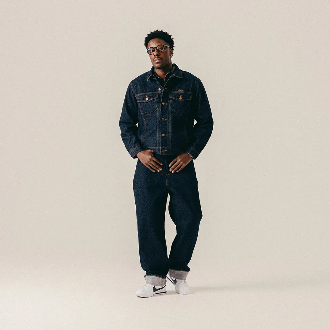 SELVEDGE DENIM JACKET - DARK BLUE