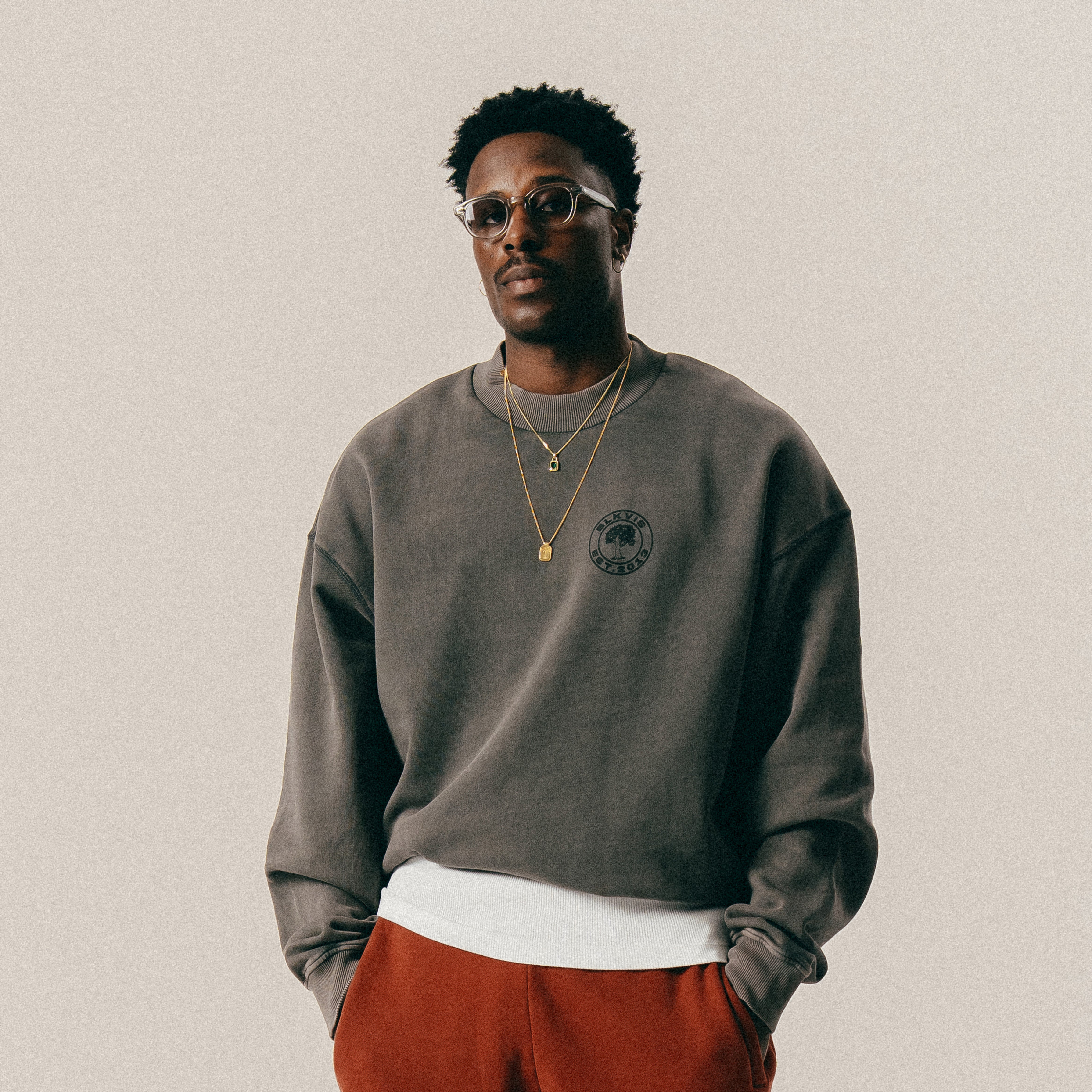 BLKVIS SOURCE GMT DYE CREWNECK - BLACK