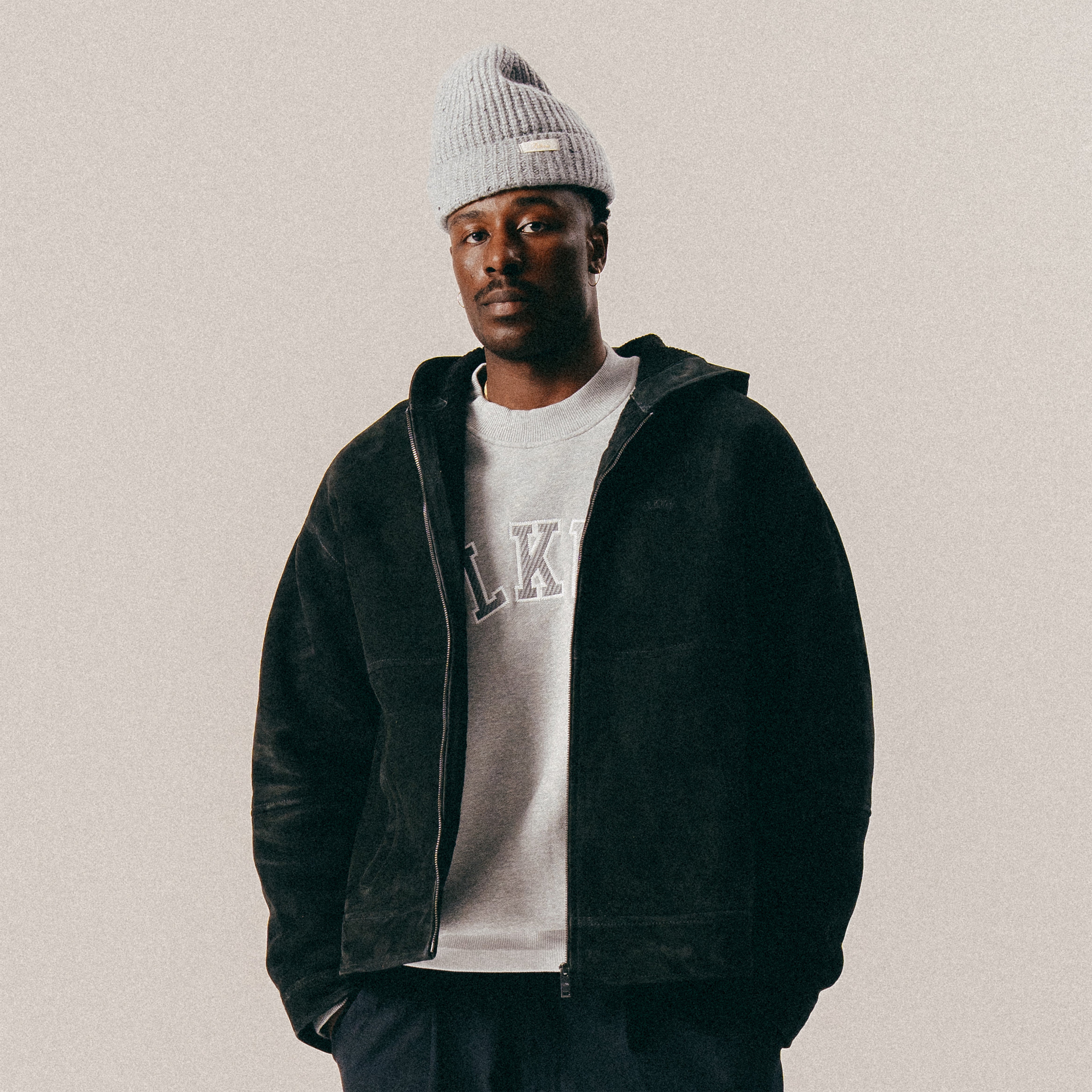 BLKVIS HOODED LEATHER JACKET