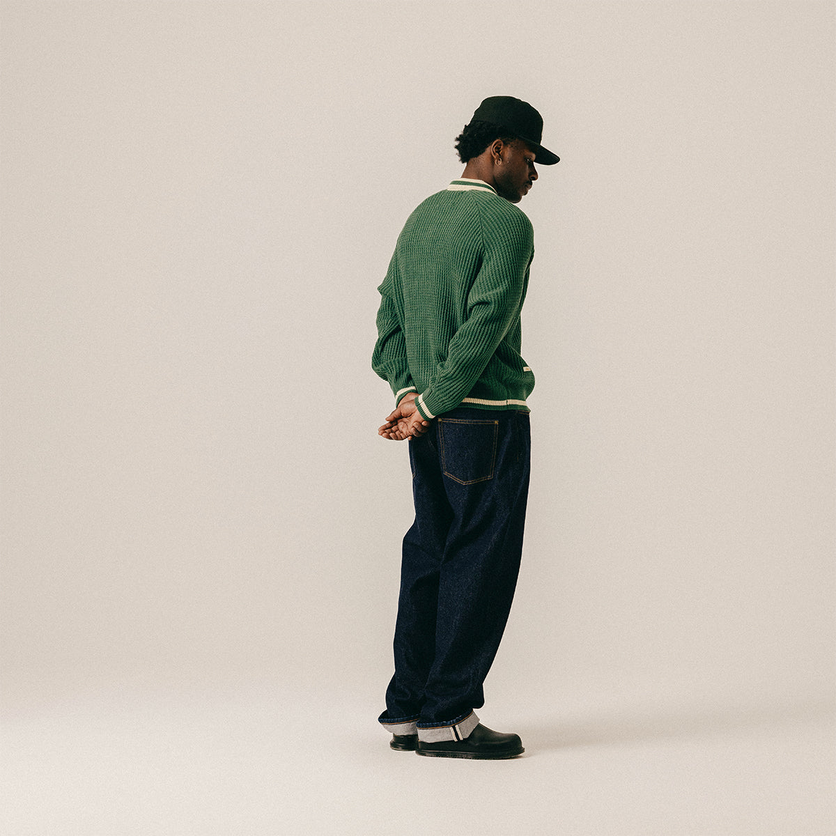 FULL ZIP CARDIGAN - HUNTER GREEN