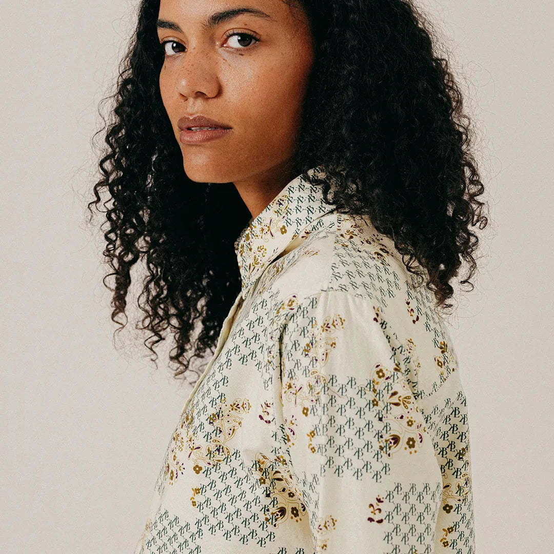 FLORAL PRINT SHIRT - PAPYRUS
