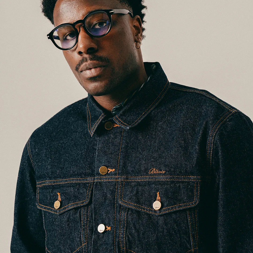 SELVEDGE DENIM JACKET - DARK BLUE
