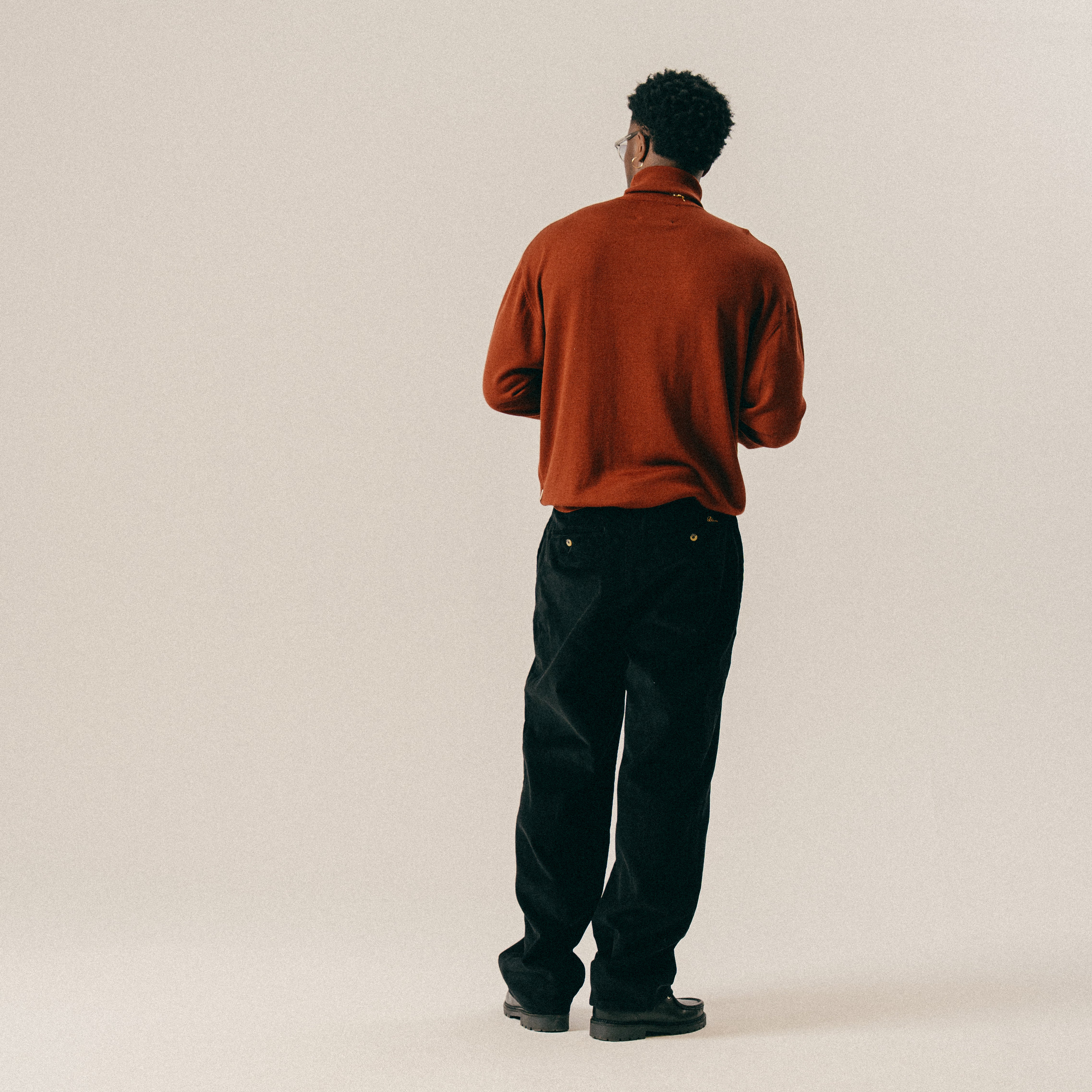 BLKVIS SCRIPT ROLLNECK SWEATER - MADDER BROWN