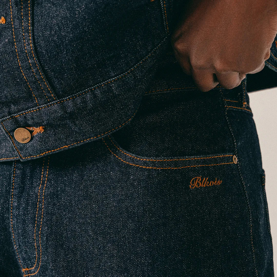 SELVEDGE DENIM PANTS - DARK BLUE