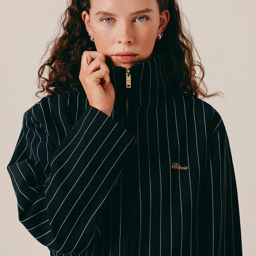 STRIPED JACKET - BLACK