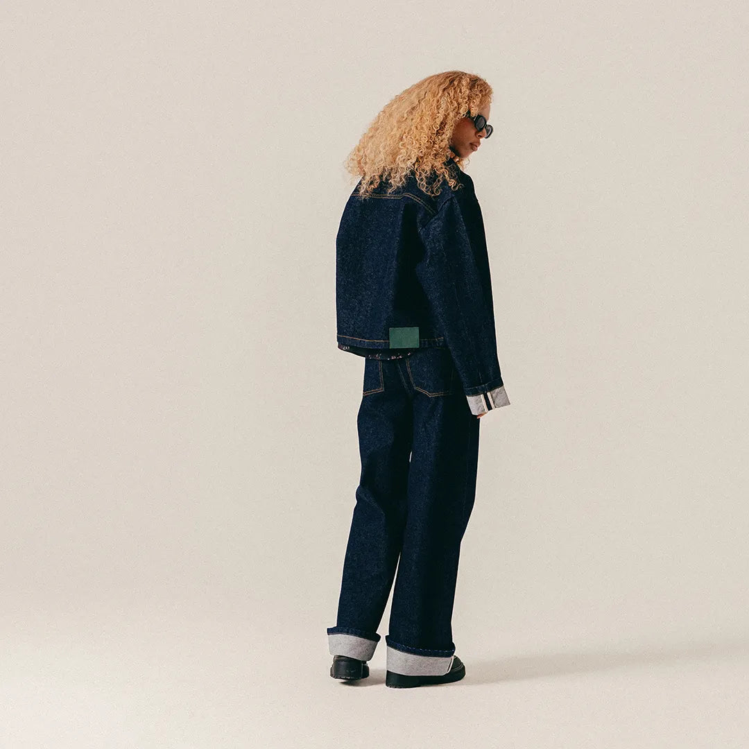 SELVEDGE DENIM JACKET - DARK BLUE