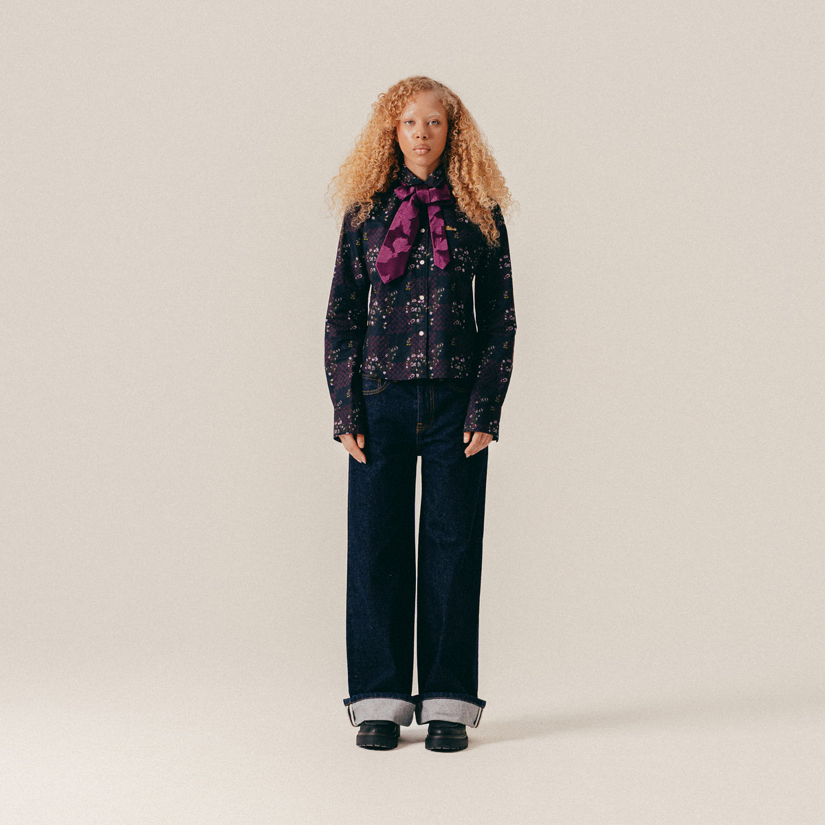 SELVEDGE DENIM PANTS - DARK BLUE
