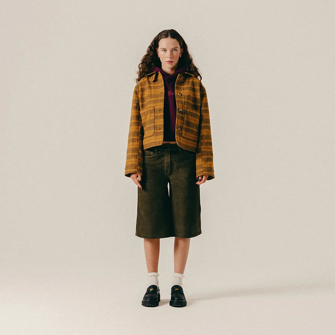 SCRIPT WOOL OVERCOAT - MILITARY OLIVE