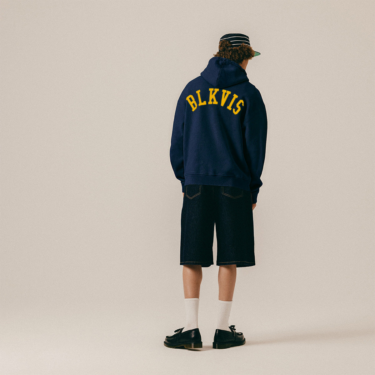 LOGO HOODY - PEACOAT