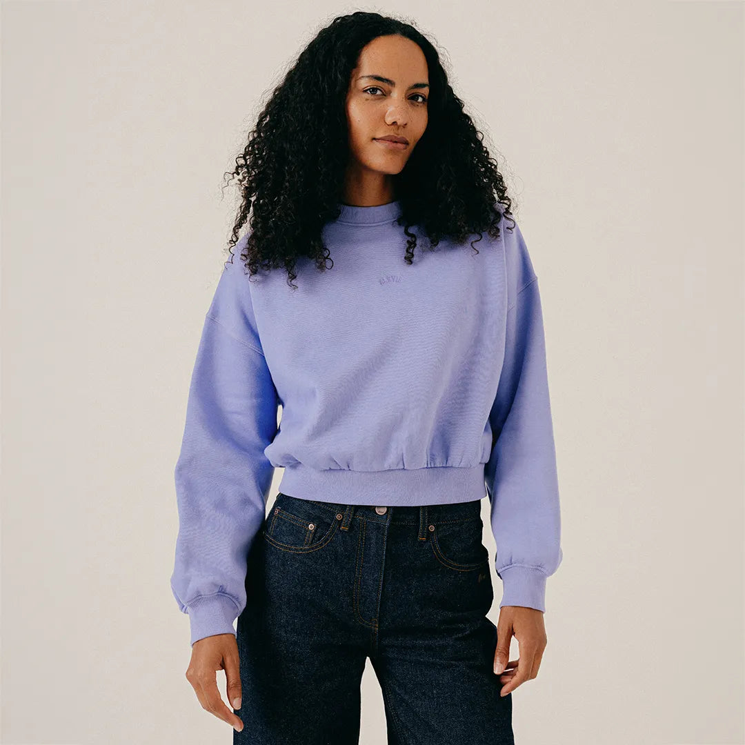 LETTERING CREWNECK - SAND VERBANA
