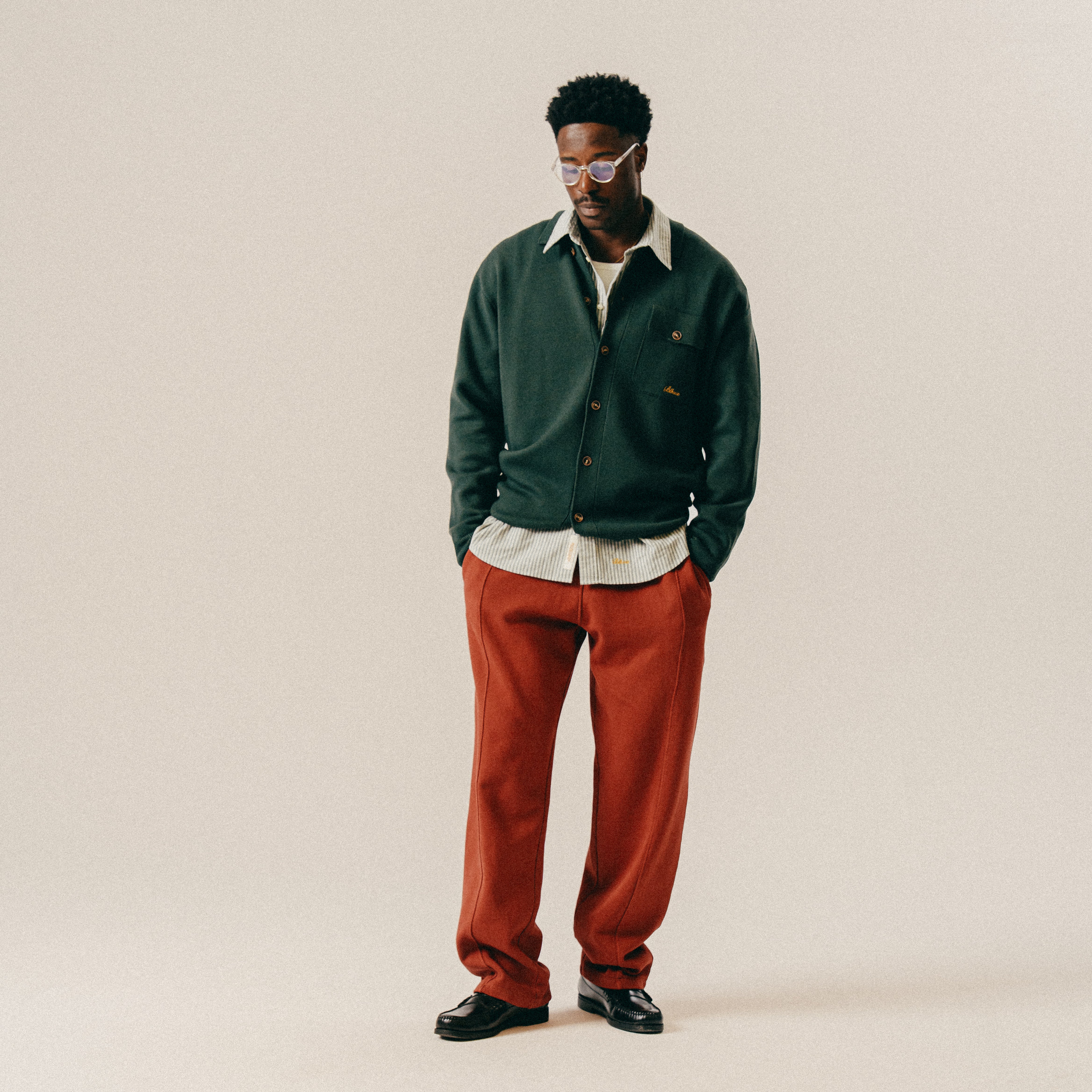 BLKVIS SCRIPT KNIT SHIRT - DARKEST SPRUCE