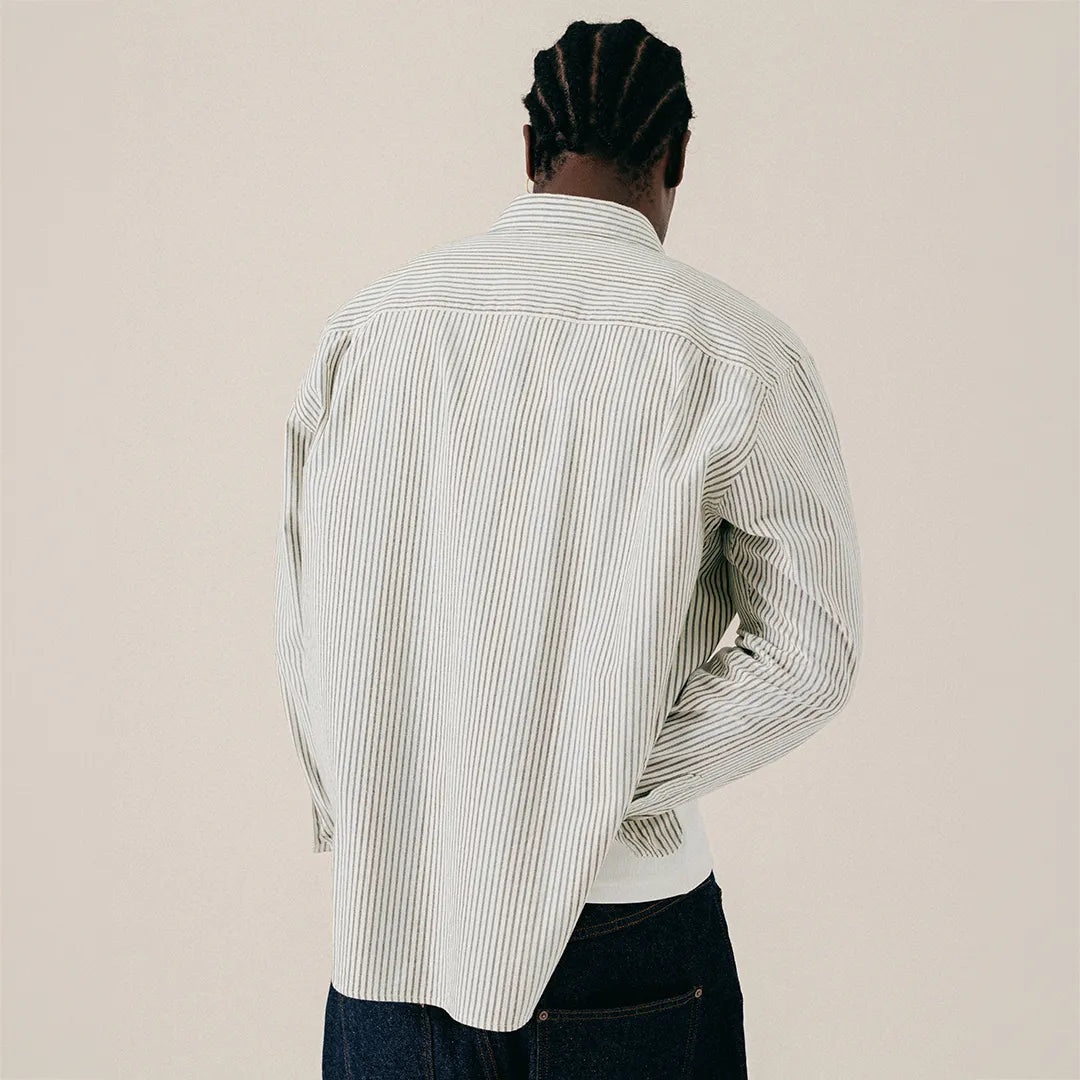 SCRIPT HEAVY SHIRT - PAPYRUS