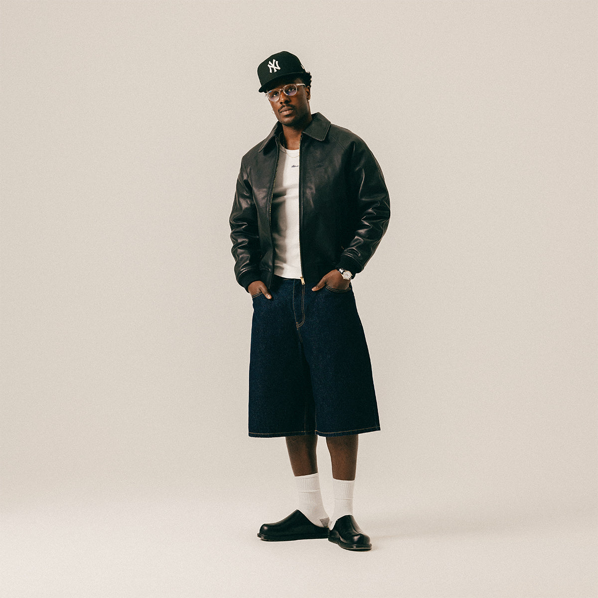 SCRIPT DENIM SHORTS - RAW