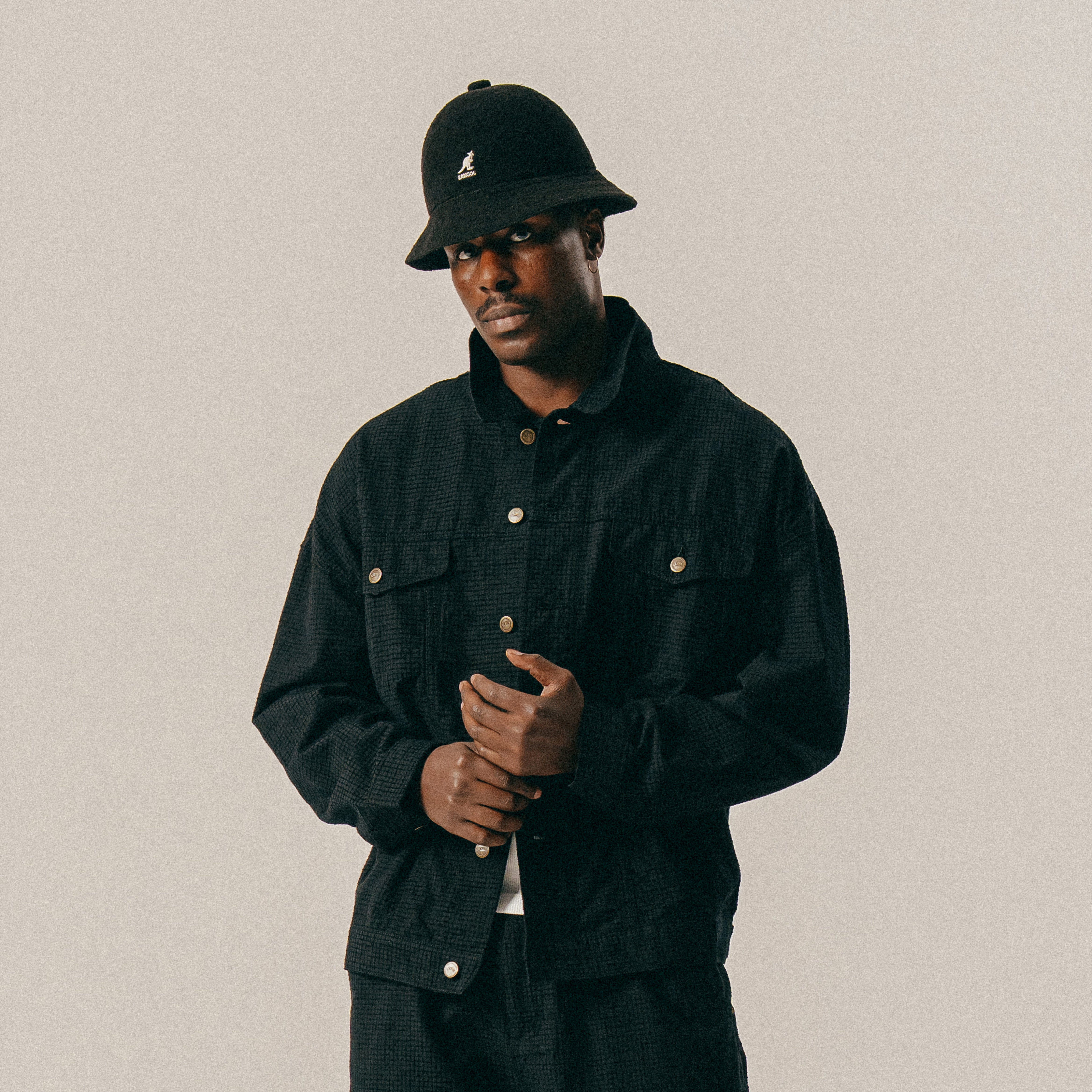 BLKVIS CHECKED CHENILLE JACKET - BLACK