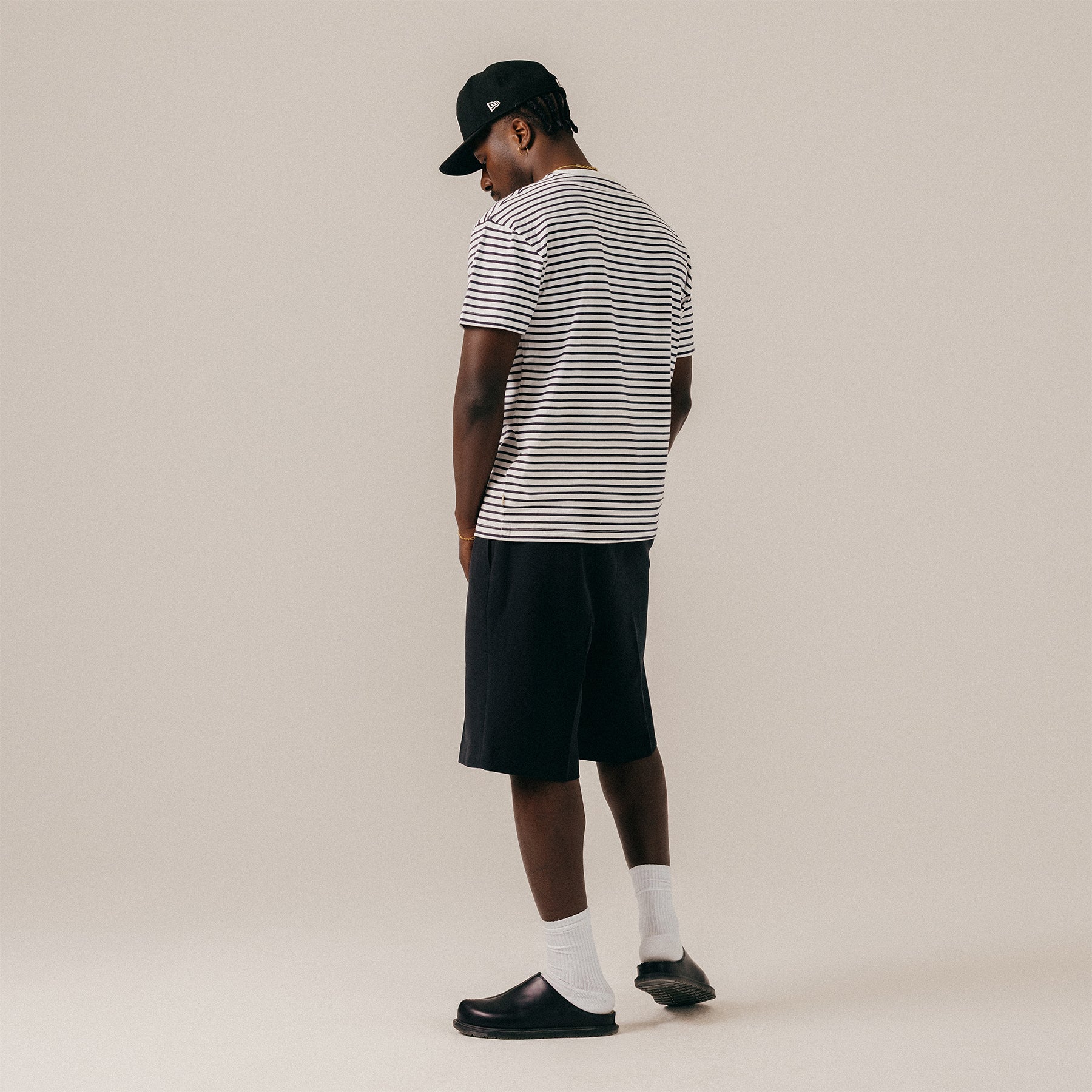STRIPED TEE - WHITE