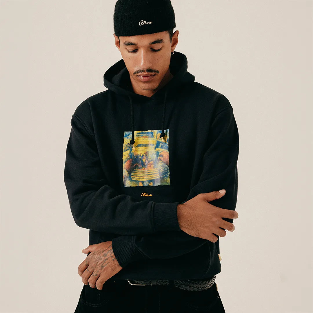 DIGGIN CRATES HOODY - BLACK